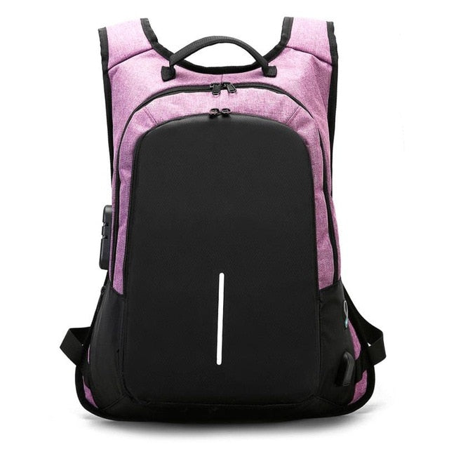 Backpacks new high quality Nylon External Charging Solid Waterproof