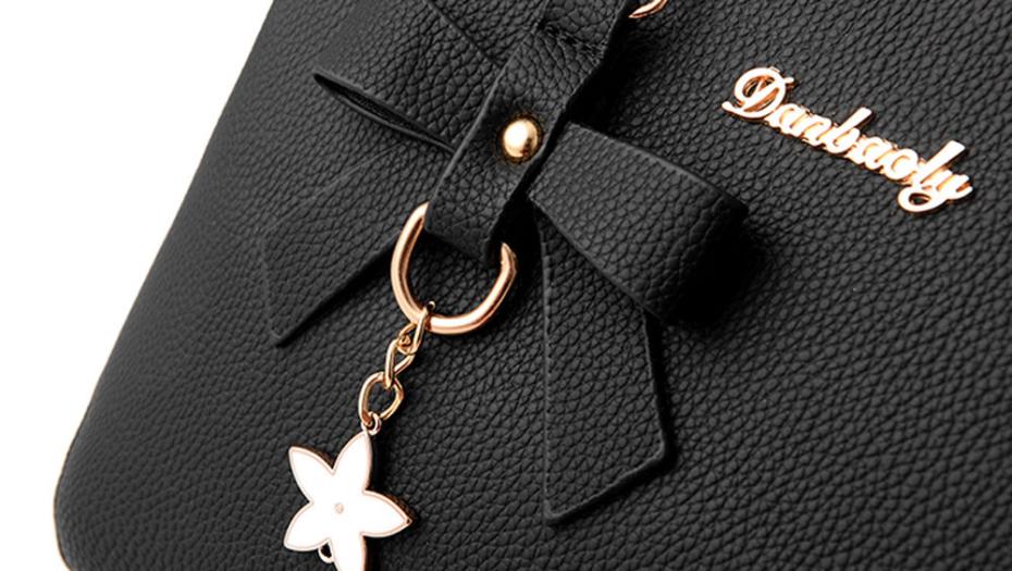 Ladies leather five-pointed star shoulder bag