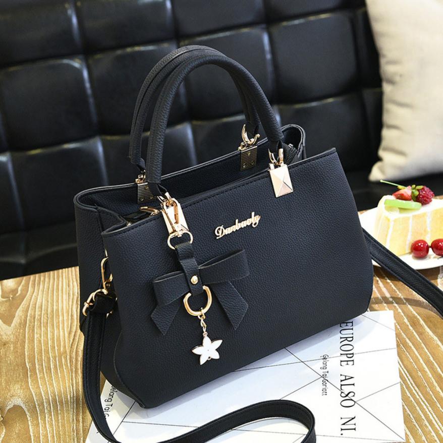 Ladies leather five-pointed star shoulder bag