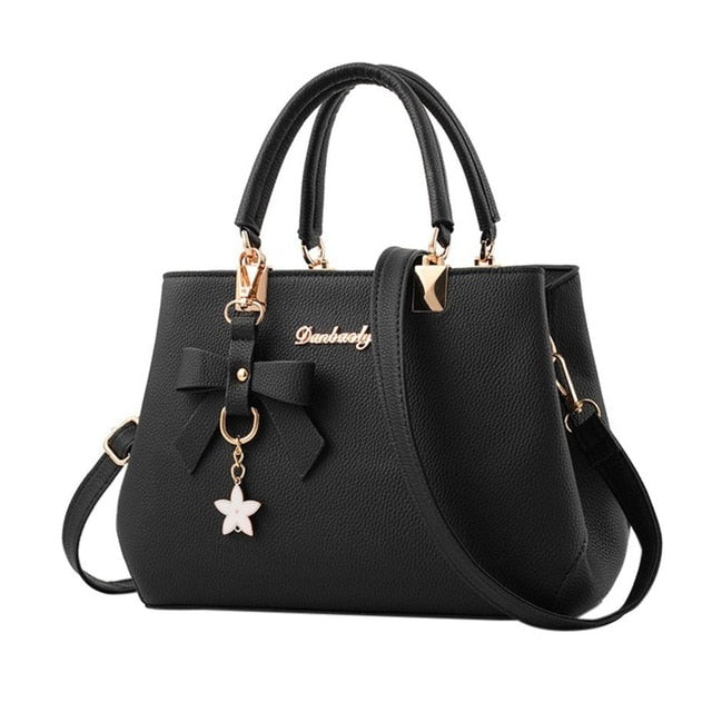 Ladies leather five-pointed star shoulder bag