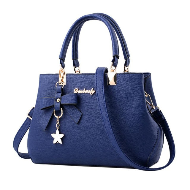 Ladies leather five-pointed star shoulder bag