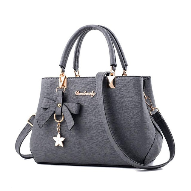 Ladies leather five-pointed star shoulder bag