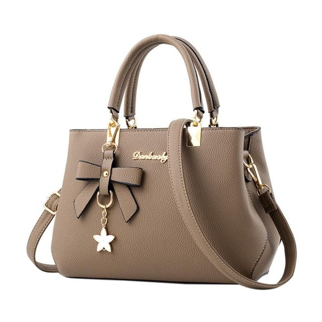 Ladies leather five-pointed star shoulder bag