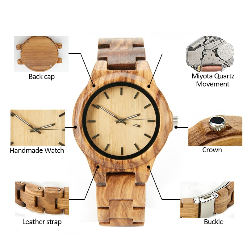 wooden watches reloj mujer wood watch luxury