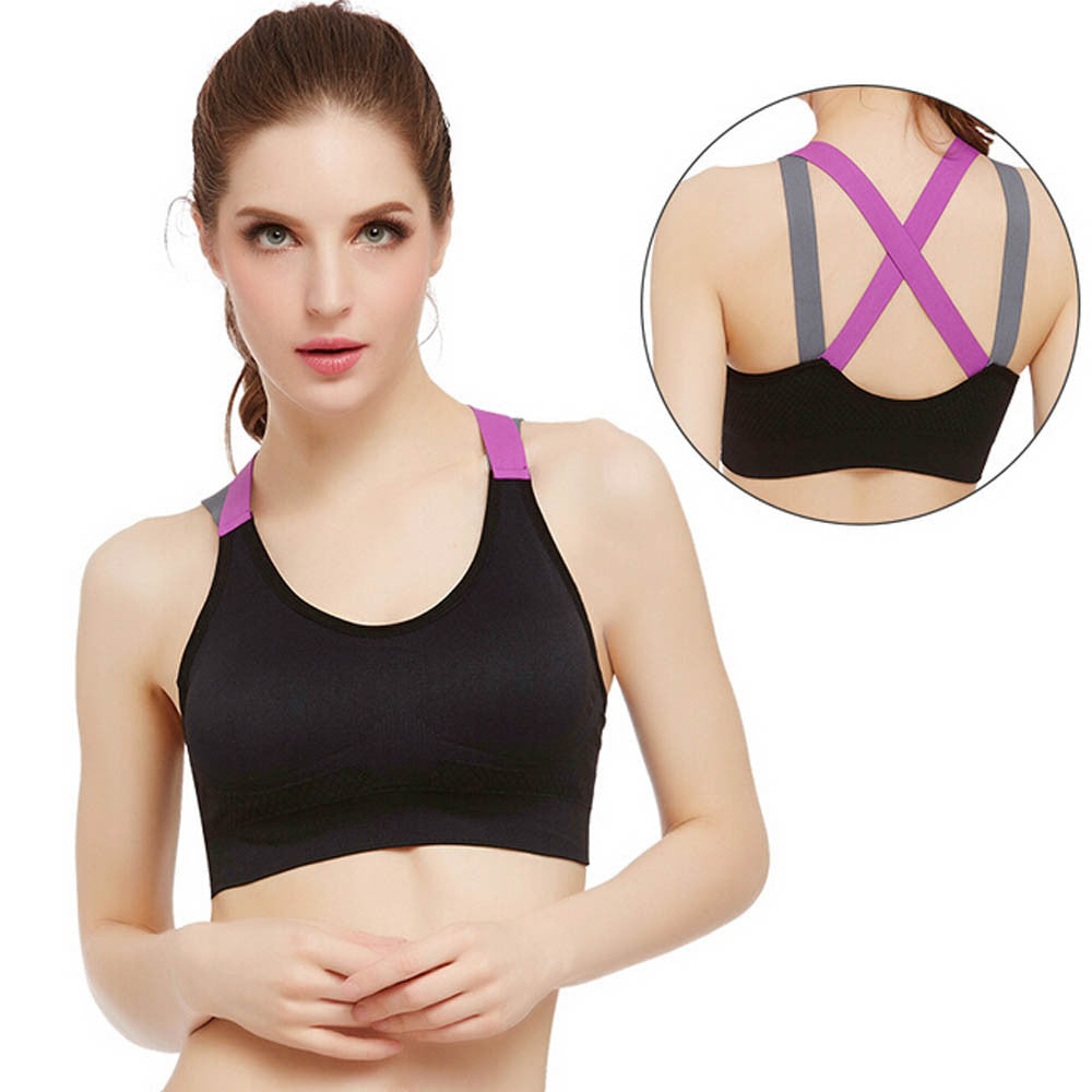 Women Sport Gym Yoga Workout Bra Running Padded Fitness Tops