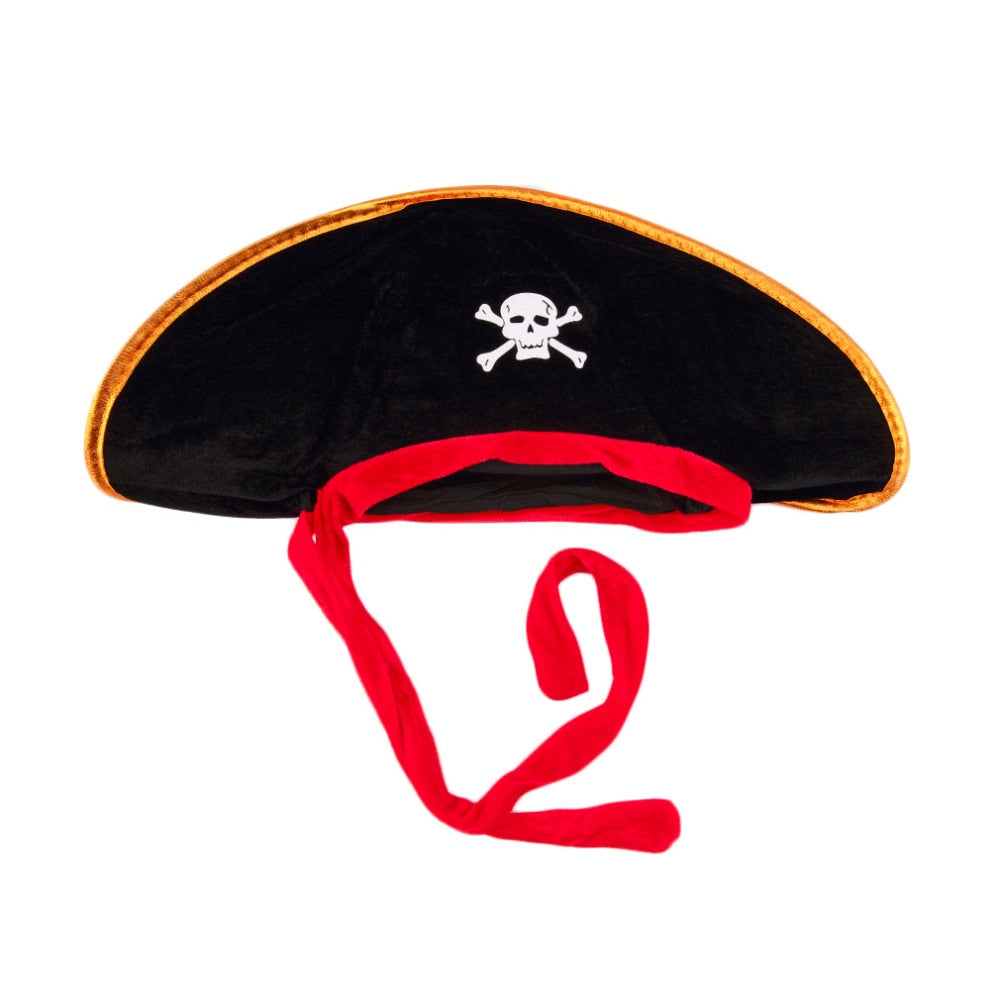 Pirate Captain Hat Skull & Crossbone Design Cap