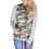 Womens Camouflage Print Sweatshirt Autumn Ladies Long Sleeve Patchwork Hoodies