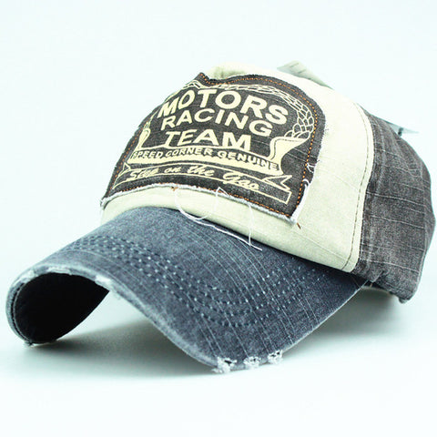 Letter Embroidery Washed  baseball caps Men hats