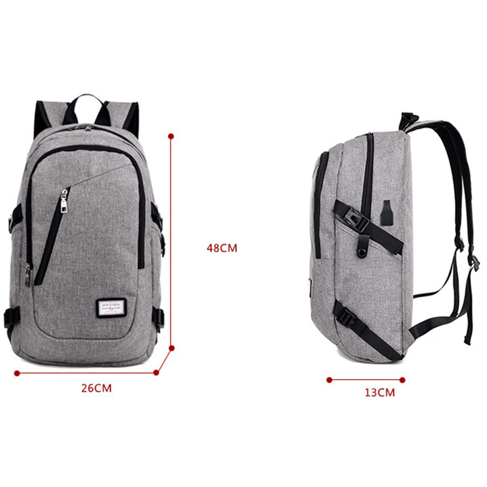 Business Laptop Backpack with USB Charging Port Unisex Leisure