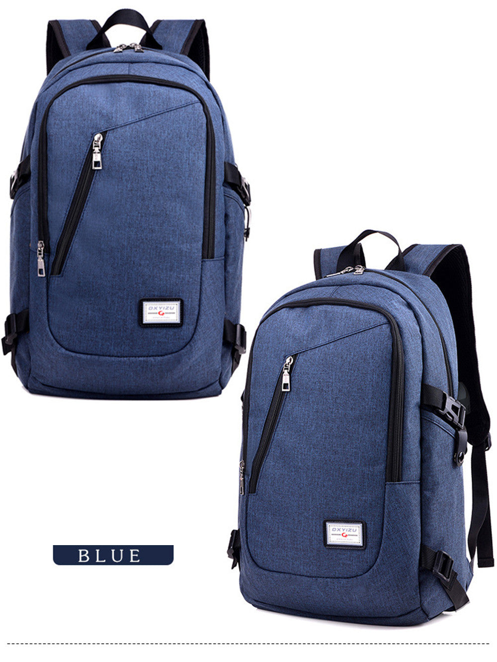 Business Laptop Backpack with USB Charging Port Unisex Leisure