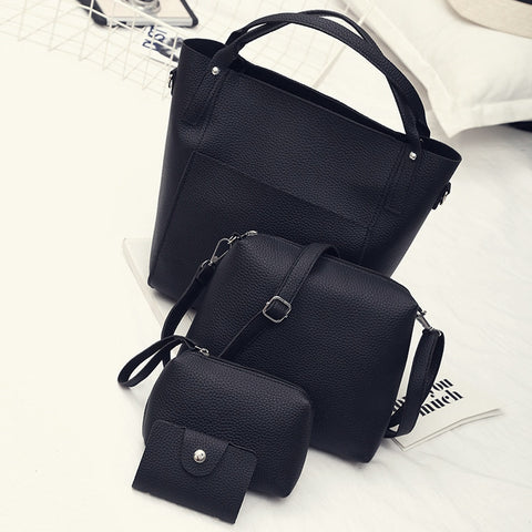 Shoulder Bag new high quality Leather Four Set Handbag