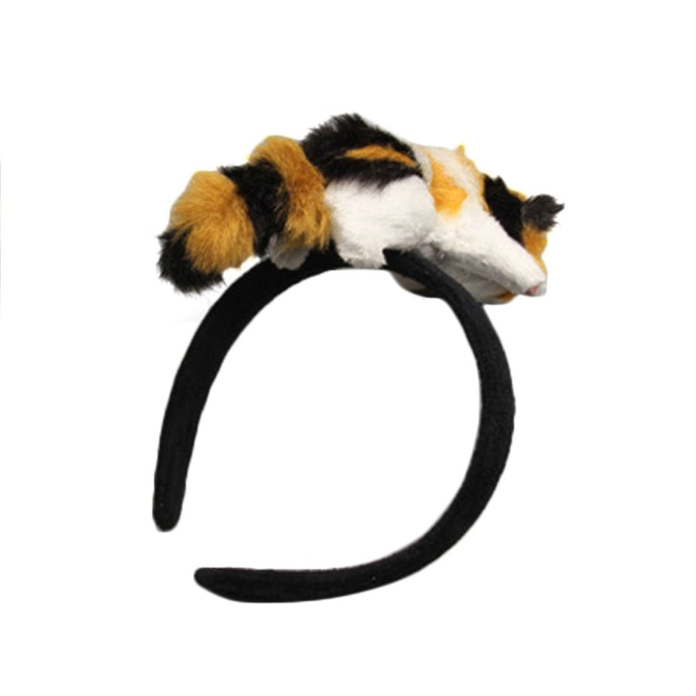 Lovely Cat Flannelette Plush Kitten HairBand