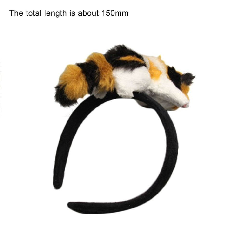 Lovely Cat Flannelette Plush Kitten HairBand