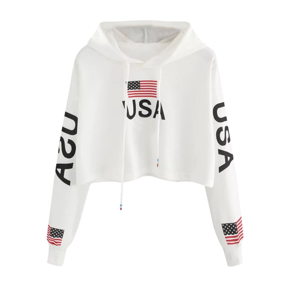 Fashion Letter Printed Sweatshirt Women Long Sleeve