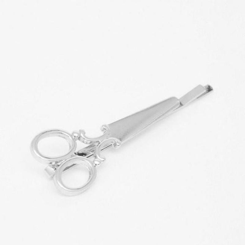 2PC Clip Hair Accessories Headpiece Casual Scissors Pattern