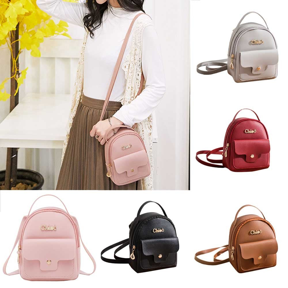 Fashion trend Ladies shoulders Small Backpack Letter Purse Mobile Phone Bag