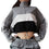 Women Long-Sleeve Pullover Sweatshirt Blouse Zipper Crop Tops