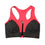 Wirefree Shockproof Gym Women Zipper Push Up Sports Bra