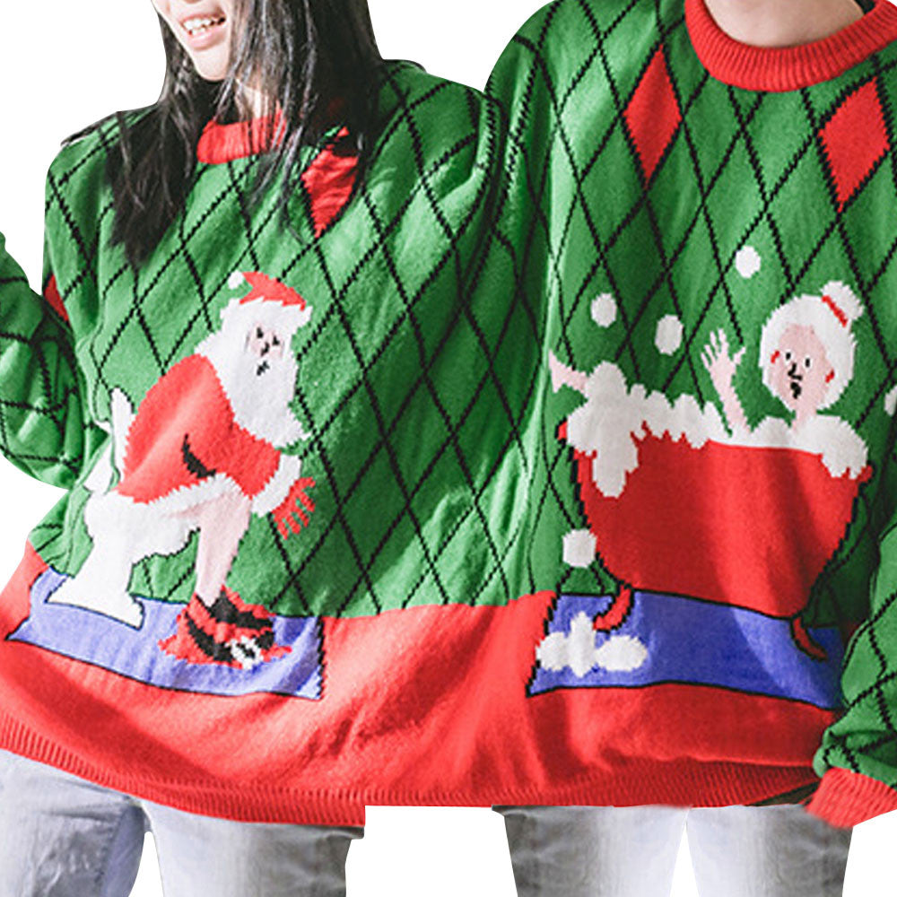 Two Person Unisex Couples Pullover Novelty Christmas