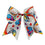 7 Inch Skittles Candy Rainbow Print Bows Girls Party Hair Accessories