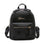 Leather girl double backpack shoulder bag simple fashion embroidery bag