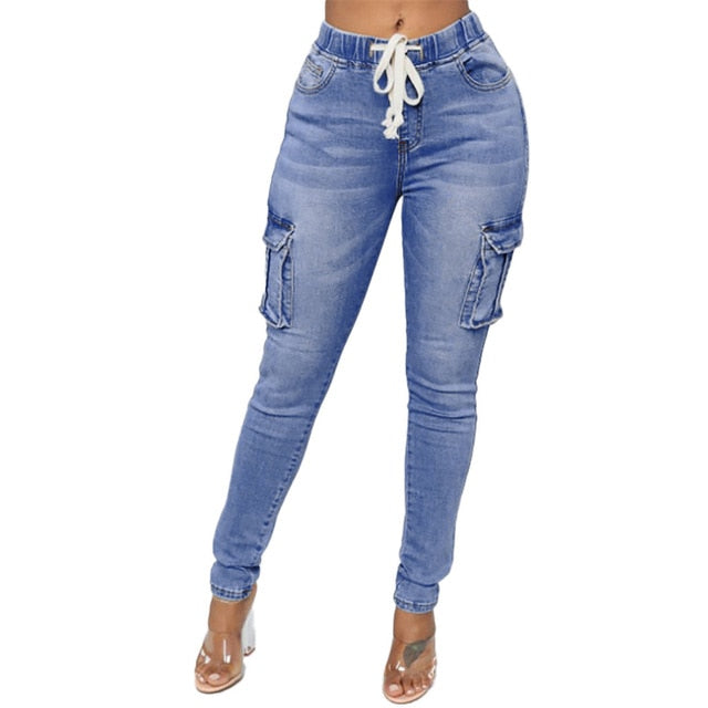 High Waist Ripped Jeans Of Women Spring Pants