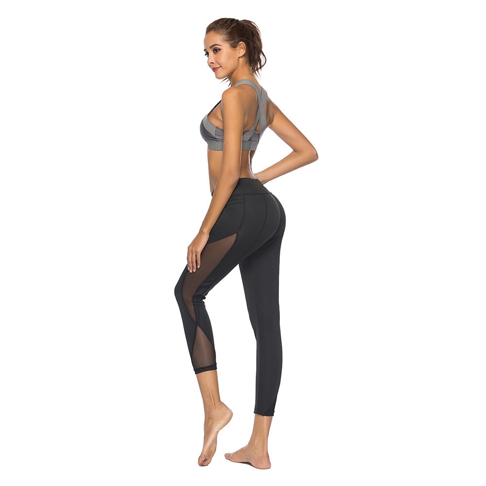 Elastic Slim Pants Women Leggings Fitness Sports Gym Running Yoga Athletic