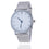 Women Ladies Silver Stainless Steel Mesh Band Wrist Watch