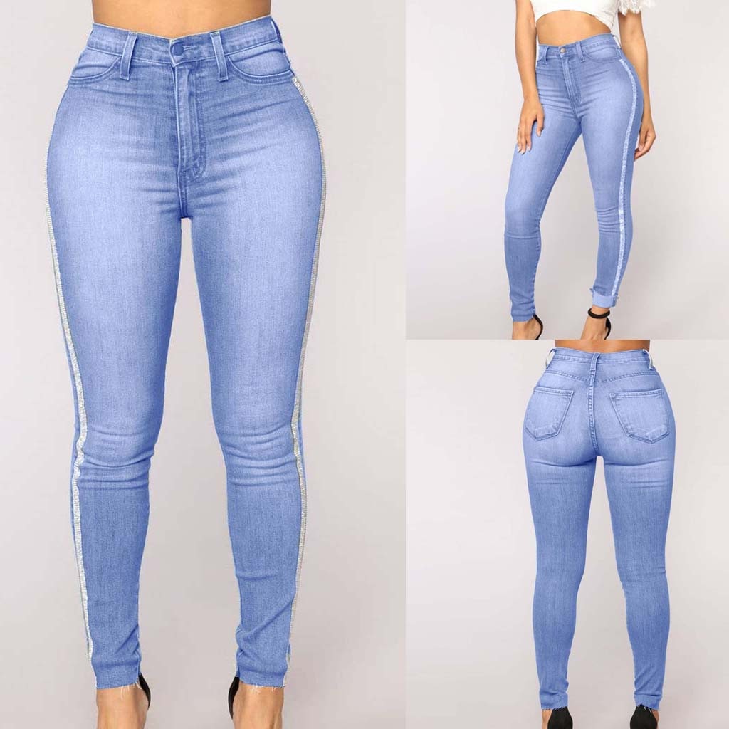 High Waist Jeans Of Women Spring Pants Capris Fashion Daily