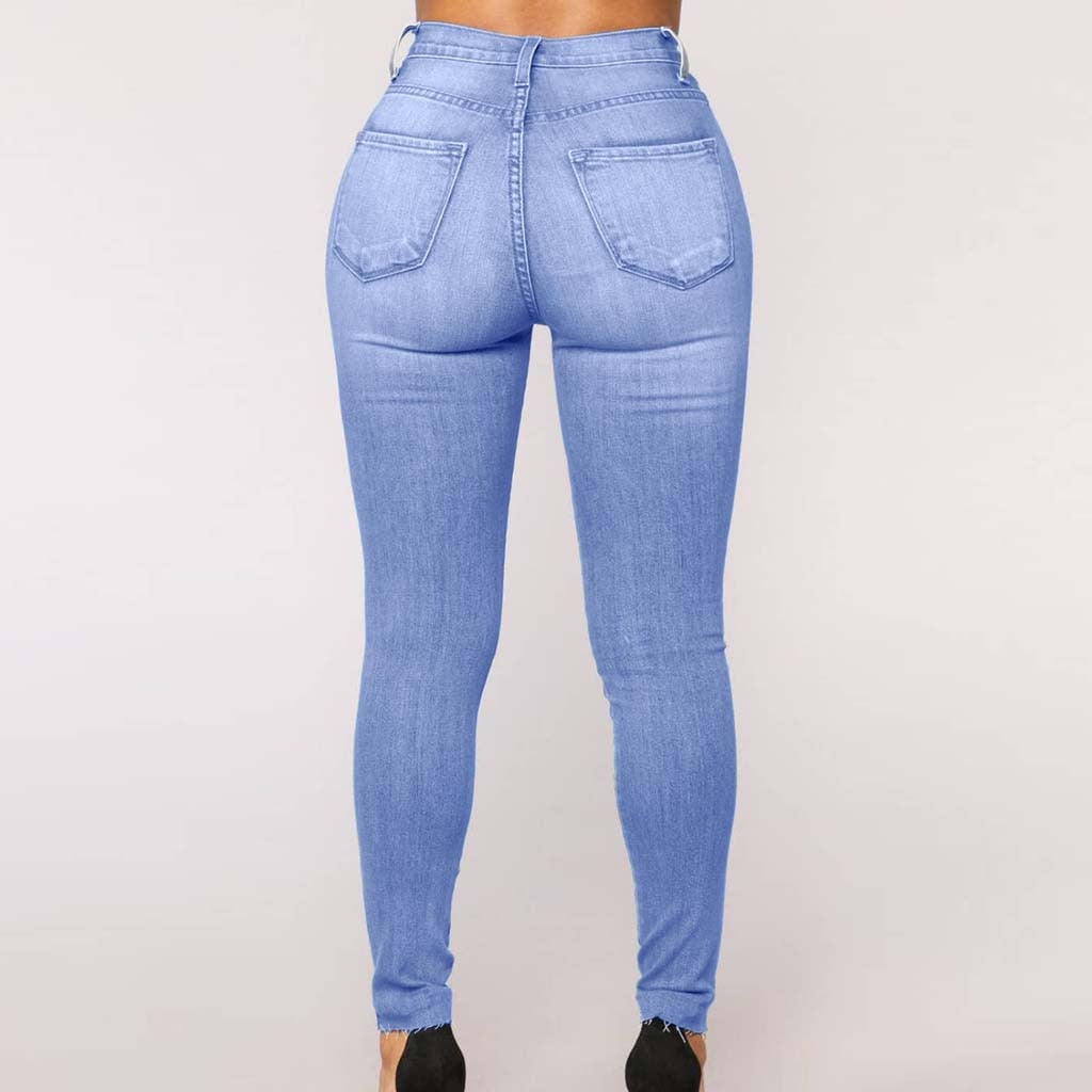 High Waist Jeans Of Women Spring Pants Capris Fashion Daily