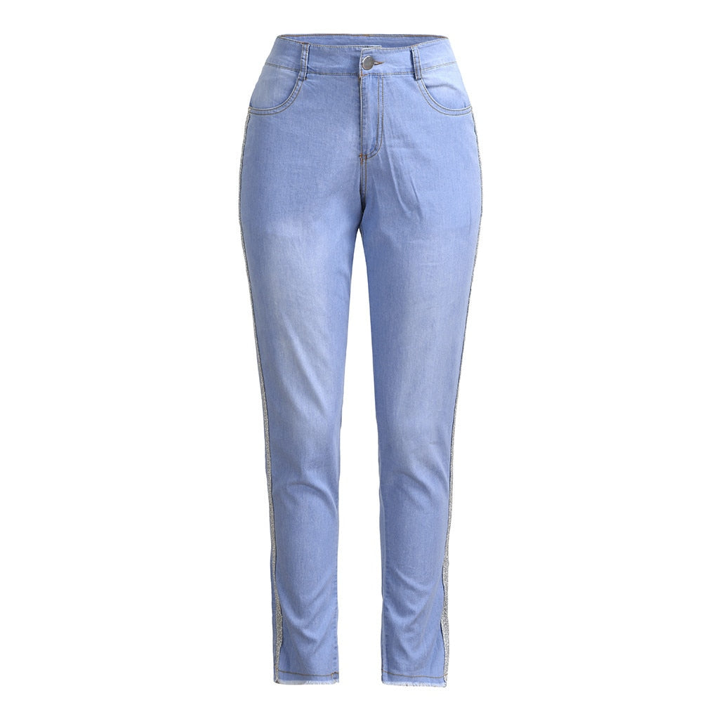 High Waist Jeans Of Women Spring Pants Capris Fashion Daily