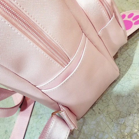 Women Backpack Cat Bag Students Girls