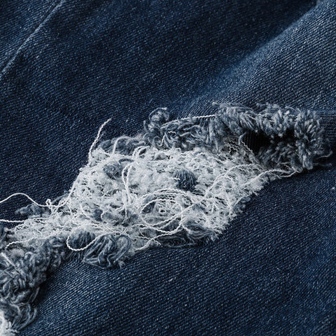 High Waist Ripped Jeans Of Women Spring Pants Capris Fashion Stretch