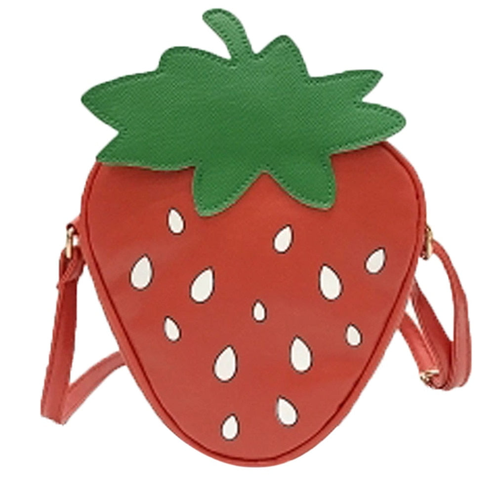 Fashion Shoulder Mini Bags for Women Cute Ladies Strawberry Pattern