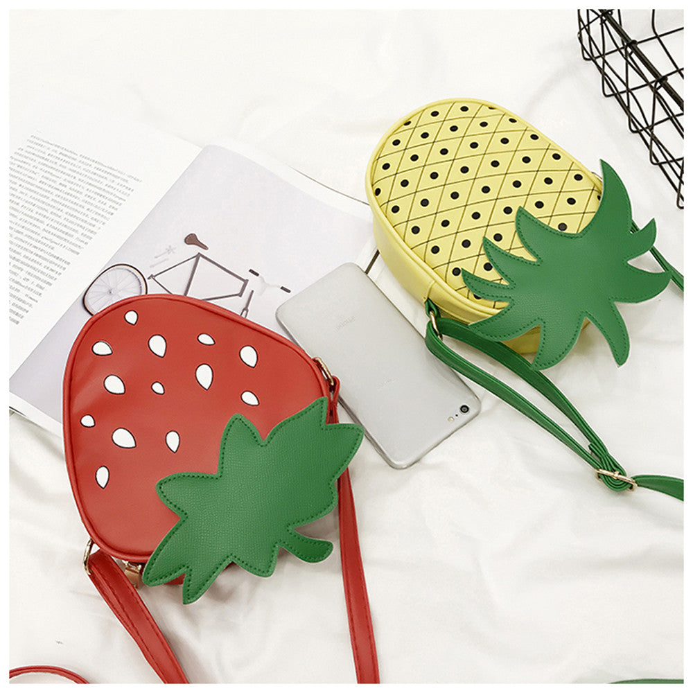 Fashion Shoulder Mini Bags for Women Cute Ladies Strawberry Pattern