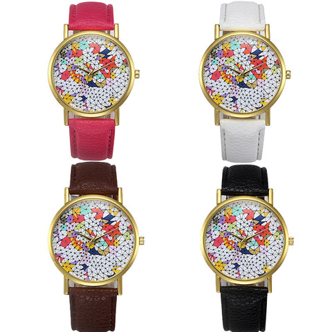 Geometric Simple Women Watches  Luxury Brand Leather