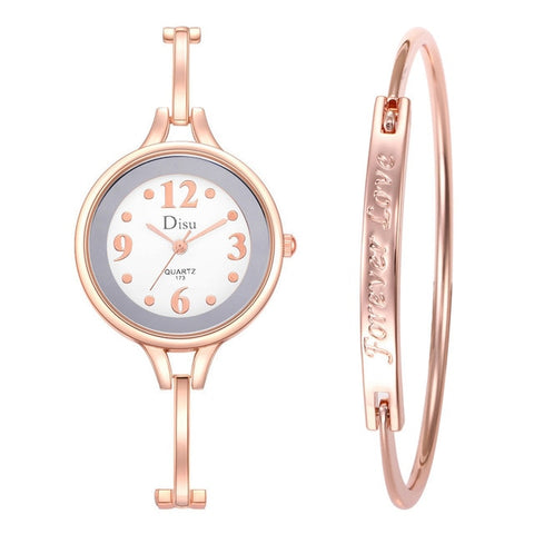 Top Brand Luxury Women Bracelet Watch Set Fashion