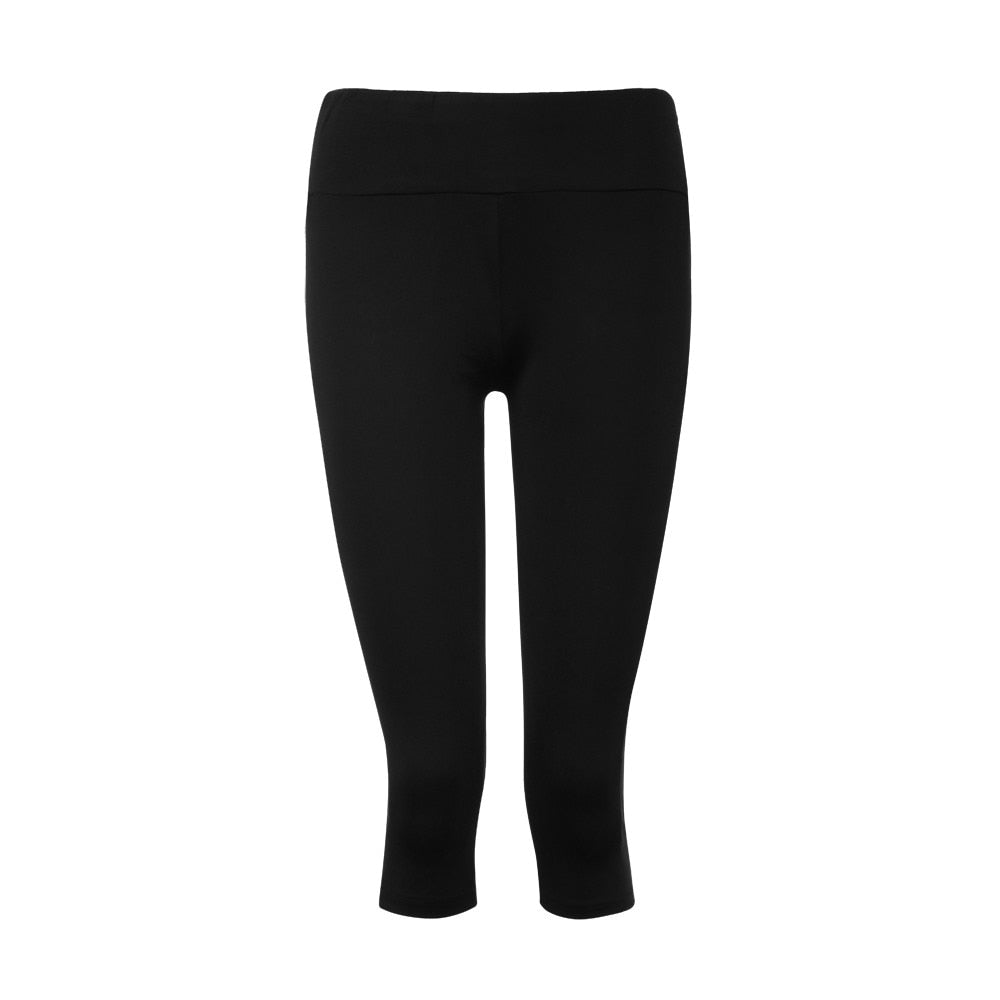 Women Skinny Leggings Patchwork Mesh Yoga Fitness Sports Capri