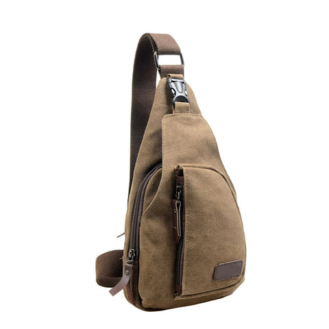 Outdoor Sports Canvas Unbalance Travel camping Crossbody Shoulder Bag