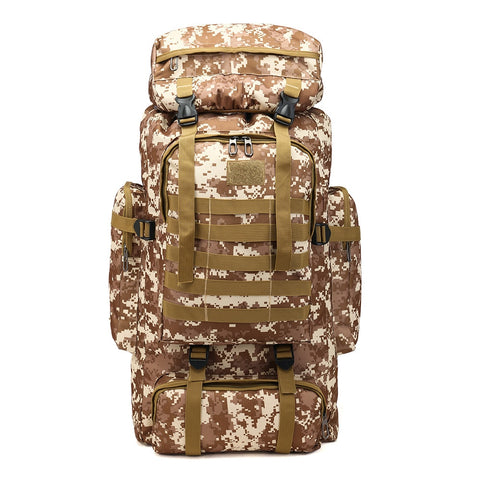 60L Military Tactical Backpack Camping Bags Mountaineering