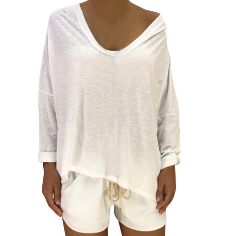 Hip Hop Womens Skulls Print Sweatshirt Autumn