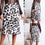 Spring Leopard Print High Waist Lady Sexy Cocktail Club Long Skirt