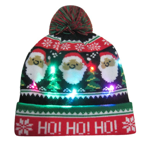 Women's Novelty LED Light-up Knitted Beanies Hat