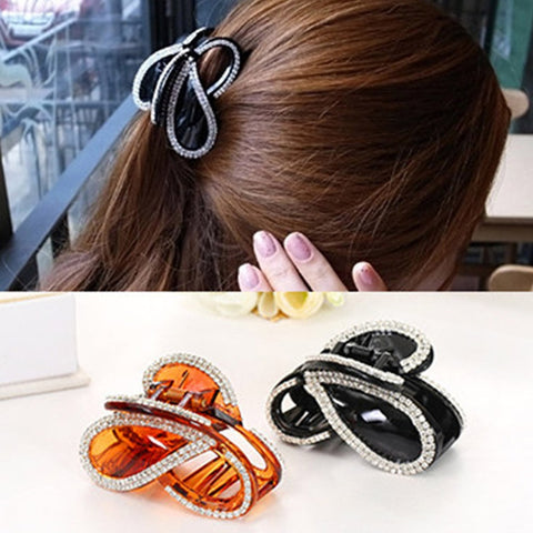 Brand New Women Hair Clamps Vintage Crystal Simple Irregular Non Slip