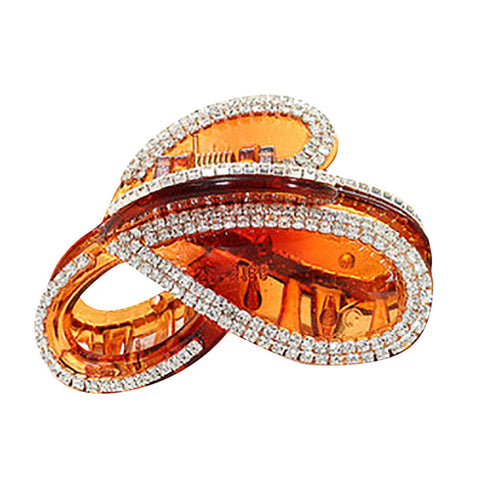 Brand New Women Hair Clamps Vintage Crystal Simple Irregular Non Slip