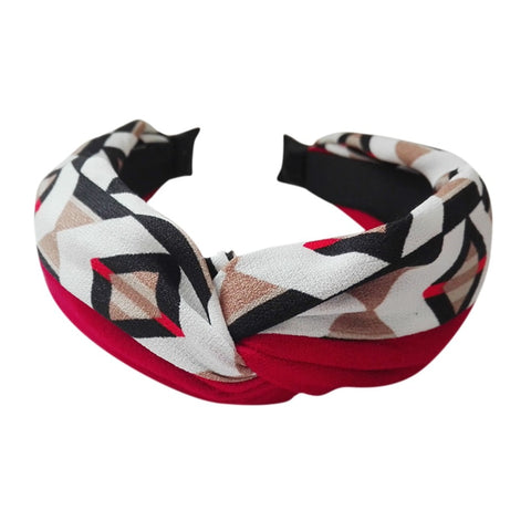 Bohemian Hair Band diamond cross contrast color