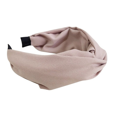 Summer Bohemian Hair Band Solid Color Cloth Wide
