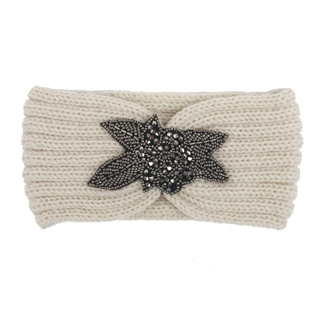 New Hot Knitted Women Bohemia Diamond Headband