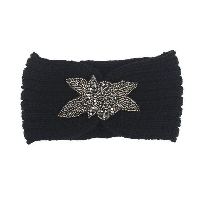 New Hot Knitted Women Bohemia Diamond Headband