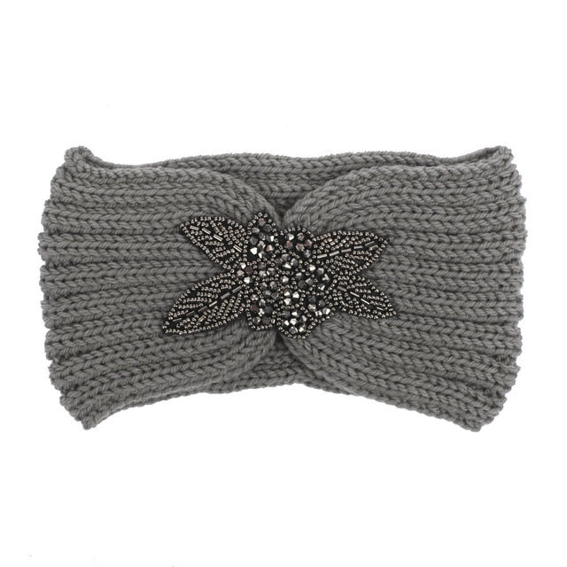 New Hot Knitted Women Bohemia Diamond Headband